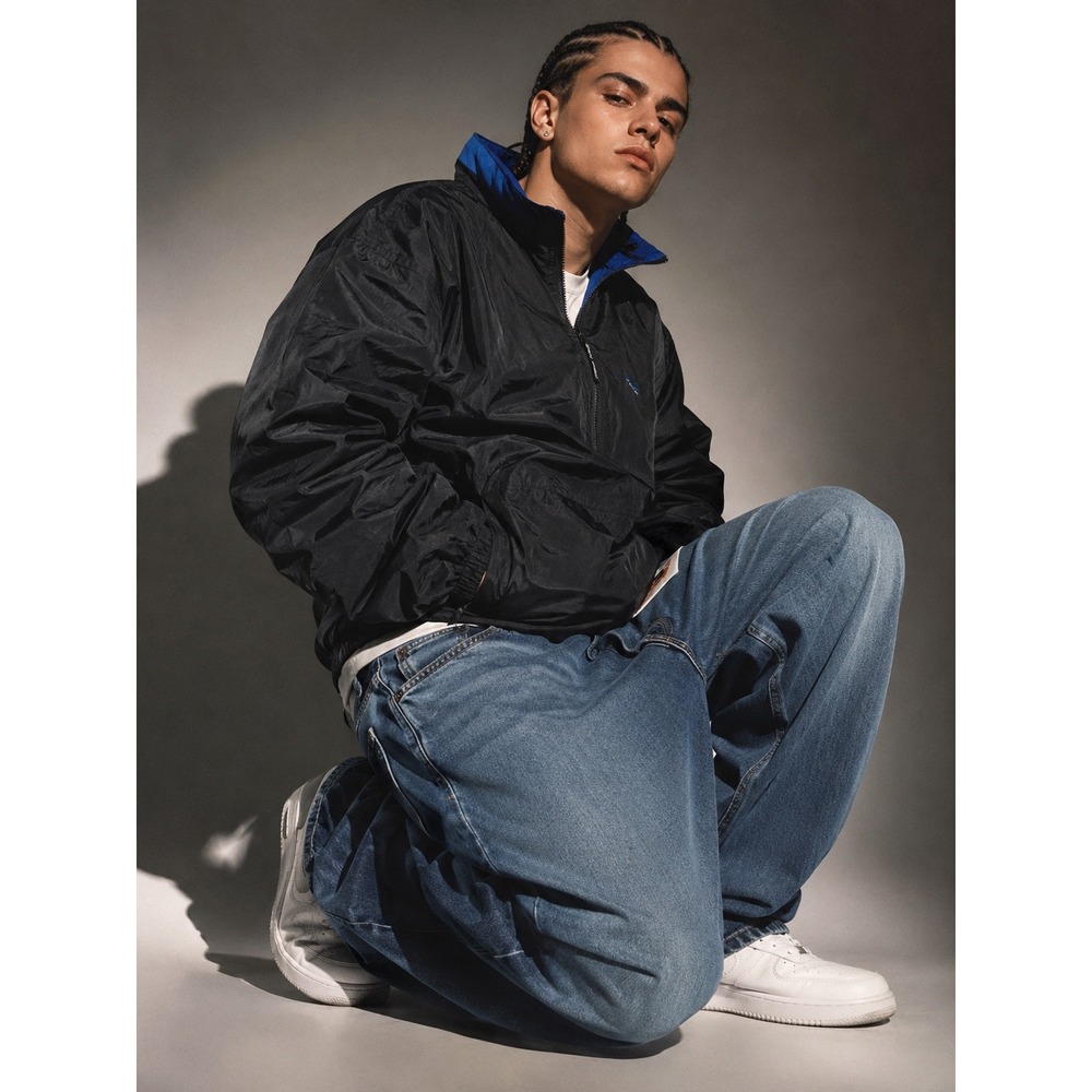 Vtg Y2K Polo‎ Sport Ralph Lauren Windbreaker Jacket Black Blue 2XLT Tall  X10